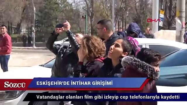 İntihar girişimini film gibi izlediler