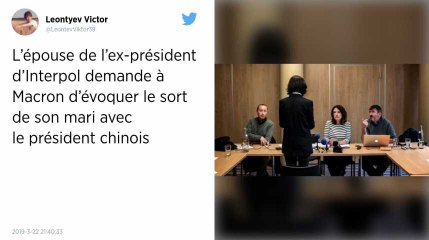 Sans nouvelles de son mari, l’épouse de l’ex-patron d’Interpol en appelle à Emmanuel Macron