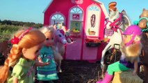 Cheval De L'Alimentation Et De Lavage ! Elsa & Anna les tout-petits - Vaseux cheval de la Ferme Jeu - Écurie - Grange - Manger