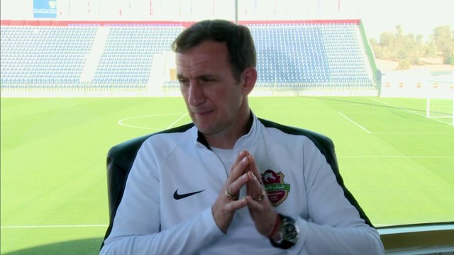 لقاء مع أروابارينا مدرب شباب أهلي دبي في صدى الملاعب