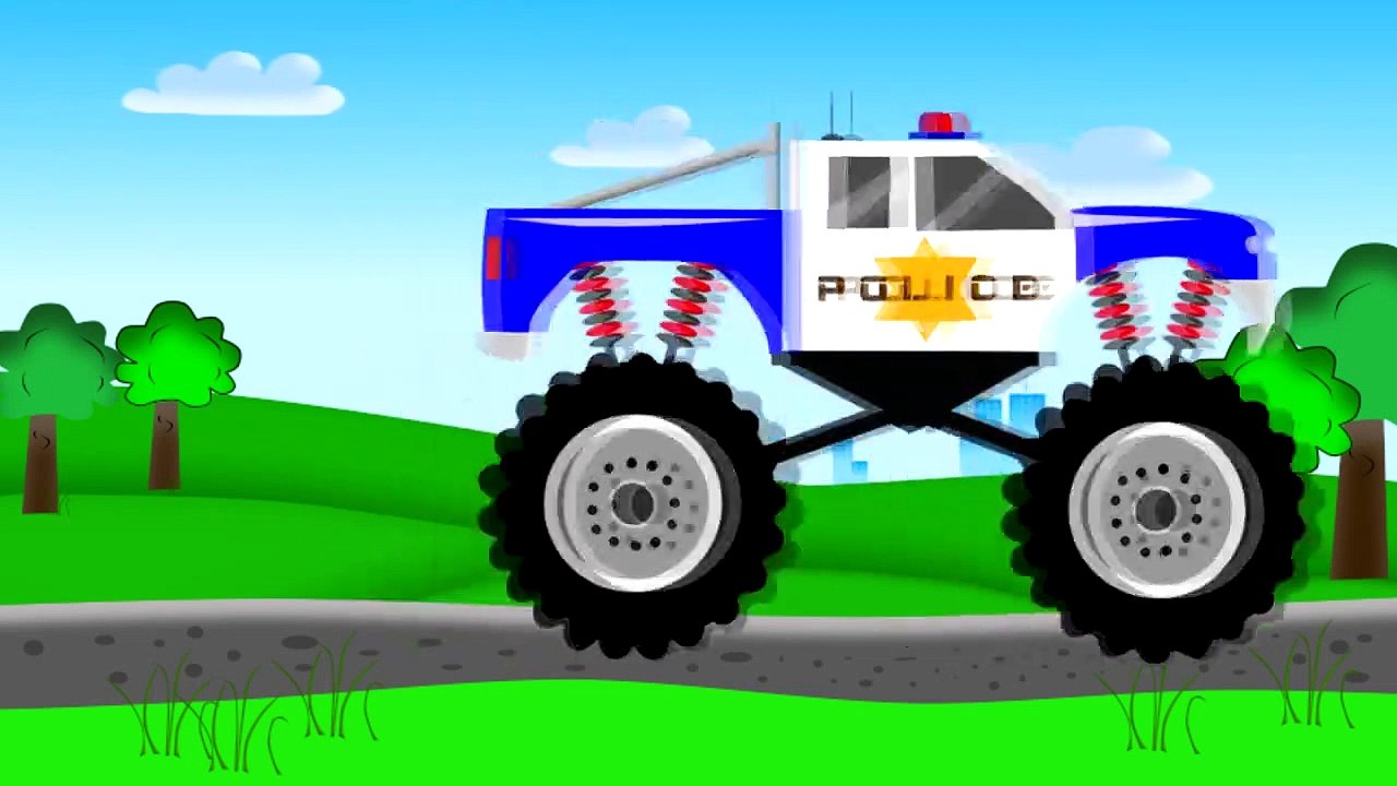 Monster Truck Police _ la Police | les Contes de la Police pour les Enfants