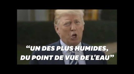 Pour Donald Trump, l&#39;ouragan Florence était "un des plus humides, du point de vue de l&#39;eau"
