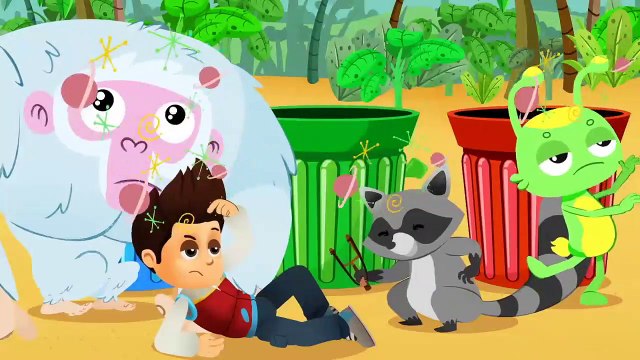 Apprendre les couleurs à la Chasse aux Œufs de Pâques, mais être prudent avec un dinosaure - Superzoo Équipe de Dessins animés pour les enfants