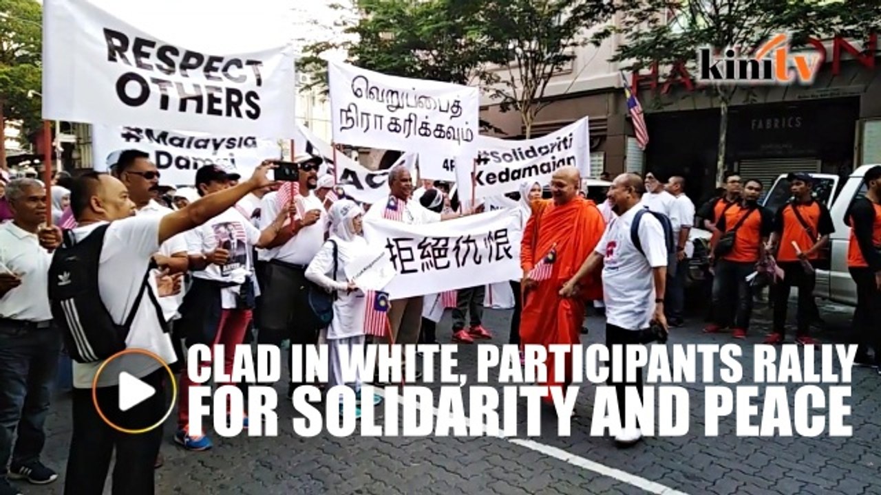 Participants gather for 'Peace, Solidarity March'