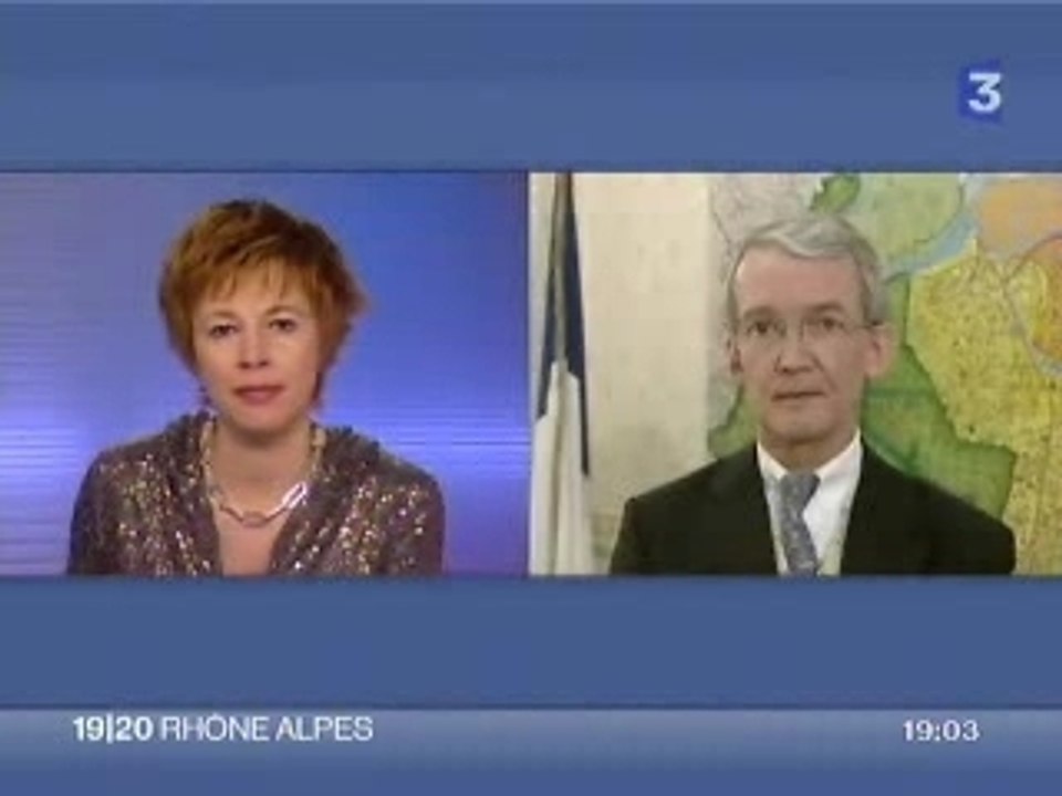 Journal télévésié Fr3 Rhone Alpes 20h du 10/01/2008