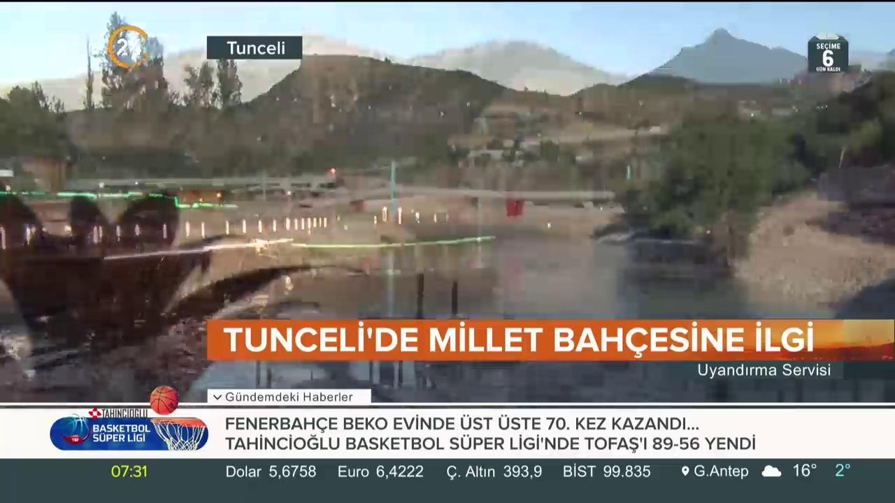 Tunceli'de millet bahçesi