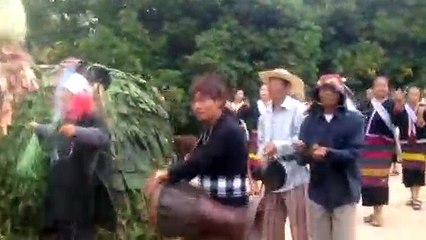Villagers Dance Alongside Dragon In Festival