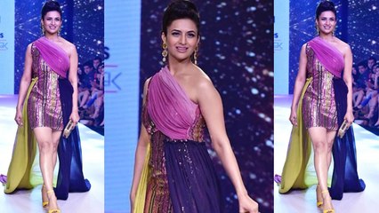 Divyanka Tripathi stuns in purple at Bombay Times Fashion Week 2019 | Boldsky