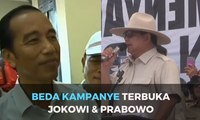 Beda Kampanye Terbuka Jokowi dan Prabowo