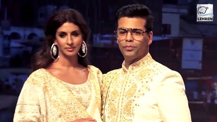 Video herunterladen: Karan Johar And Shweta Bachchan Turn Showstoppers For Abu Jani And Sandeep Khosla