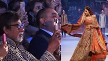 Shweta Bachchan walks the ramp, Amitabh Bachchan gets Emotional; Watch video | FilmiBeat
