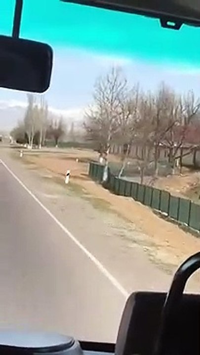 Mountains and Houses in Tashkent. Beautiful country