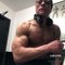 Jean-Claude Van Damme shows his muscles - Gold Gym 2019
