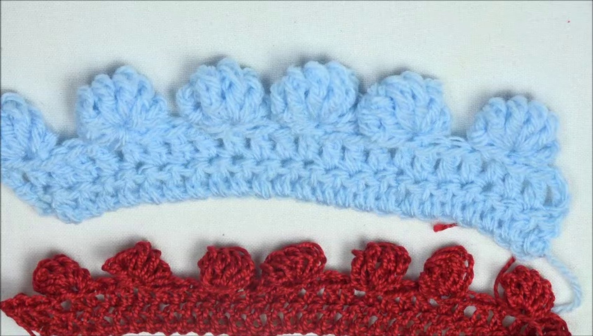 Des Coquilles En Bordure Au Crochet Video Dailymotion