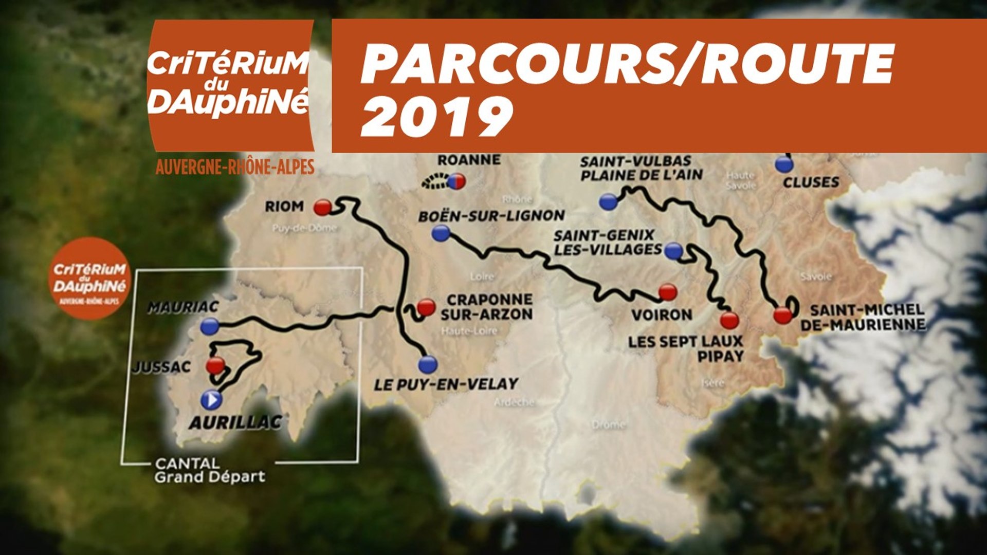 Parcours Route Criterium Du Dauphine 19 Video Dailymotion