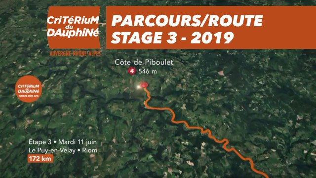 Parcours /Route - Étape 3/Stage 3 : Critérium du Dauphiné 2019