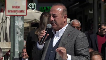 Çavuşoğlu: 'Neden bu terör örgütüyle ve uzantısıyla ittifak kurmak zorunda kaldınız?' - ANTALYA