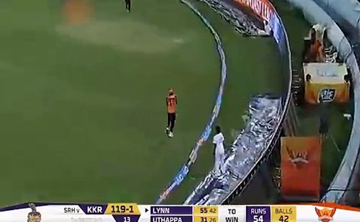 SRH vs KKR- Amazing Catch by this Hyderabad Player, Watch video