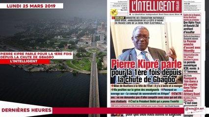 Le Titrologue du 25 mars 2019: Gbagbo, un danger pour la réconciliation nationale?