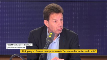 Geoffroy Roux de Bézieux, président du Medef, invité de franceinfo