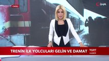 İsviçre’den Gelen Trenin İlk Yolcuları Gelin ve Damat Oldu