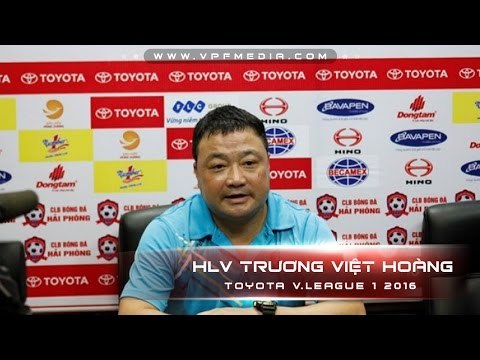 HỌP BÁO SAU TRẬN HẢI PHÒNG VS SLNA - CÚP QUỐC GIA 2016 | FULL