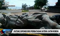 Diterjang Hujan, Patung Diponegoro Perbatasan Jateng-Jatim Roboh