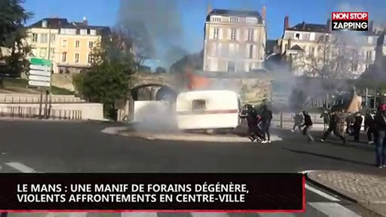 Le Mans : une manif de forains dégénère, affrontements en centre-ville (vidéo)