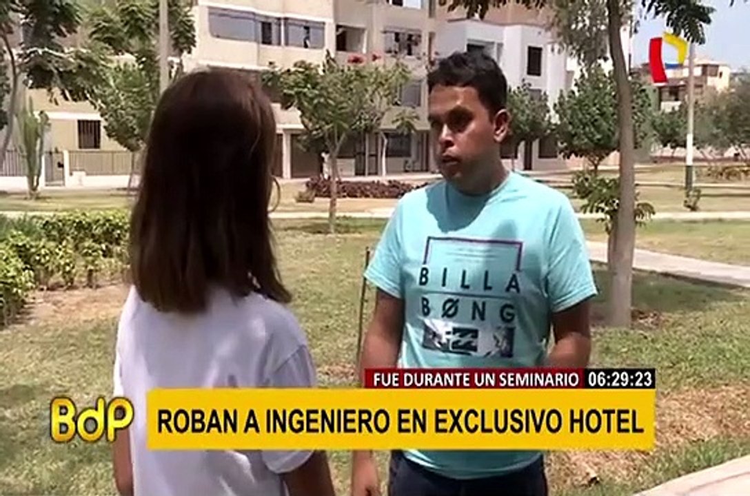 Roban a ingeniero durante seminario en exclusivo hotel de Miraflores