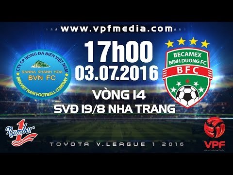 S.KHÁNH HÒA BVN VS B.BÌNH DƯƠNG - V.LEAGUE 2016 | FULL