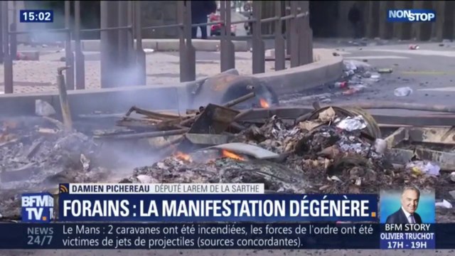 Manifestation des forains au Mans: le député LREM de la Sarthe dénonce une escalade de la violence