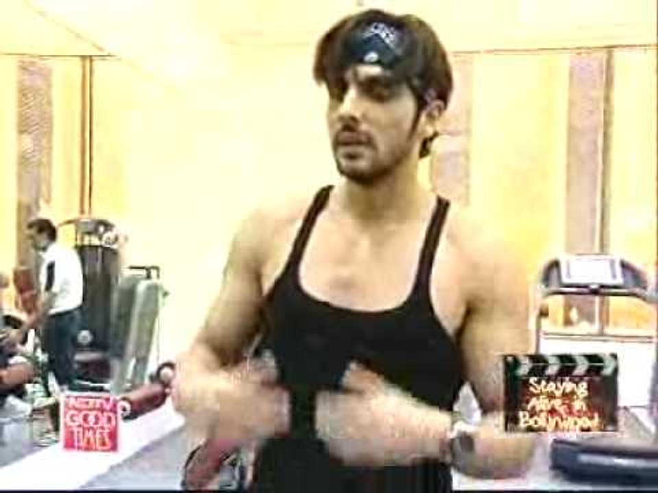 Zayed stretches it out at the gym