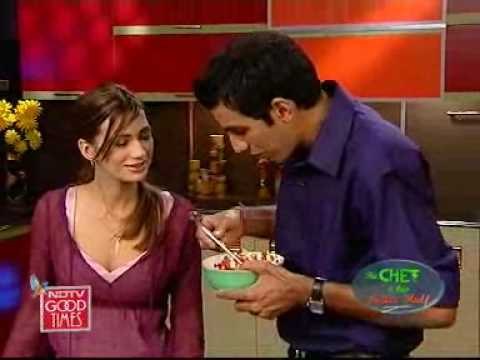 Cooking up Stir Fried Prawns