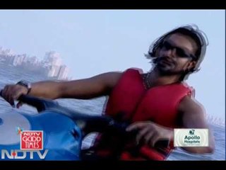 Jet skiing with Ashmit Patel
