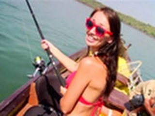 Sarah-Jayne goes fishing