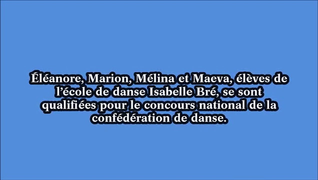 Une partie de la chorégraphie réalisée lors du concours