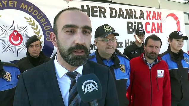 Emniyet personelinden Kızılay'a kan bağışı - DÜZCE