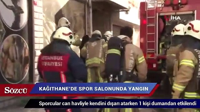 Kağıthane’de spor salonunda yangın