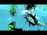 Sarah-Jayne does diving in Dubai