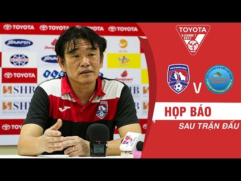 HỌP BÁO SAU TRẬN | HLV PHAN THANH HÙNG: TRẬN THẮNG MANG TÍNH GIẢI TỎA VỚI THAN QUẢNG NINH