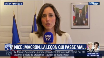 "Il ne s'agit pas d'un manque d'empathie." Brune Poirson défend Emmanuel Macron qui souhaitait à la septuagénaire blessée à Nice la "sagesse"