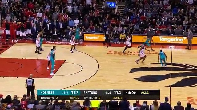 NBA le panier de la victoire de Jeremy Lamb pendant Raptors VS Hornets