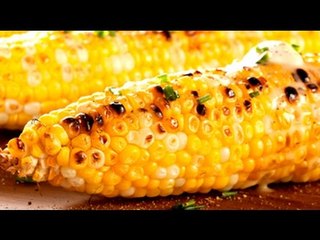 Barbecued Corn with Chilli and Lime Butter