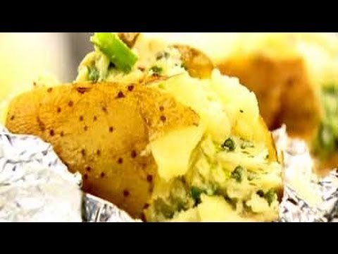 Spiced Glazed Carrots and Jacket Potatoes