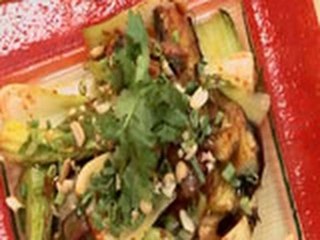 Eggplant and Kankong in Sambal