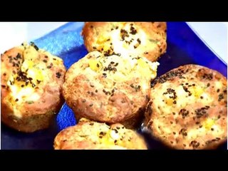 Watch recipe: Pumpkin and Feta Muffins