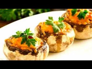 Stuffed Mushroom Caps with Cheese