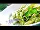 Whole Wheat Pasta in Spinach Sauce
