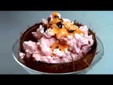 Watch recipe: Coconut and Watermelon Ice-Cream with a Papaya Sauce