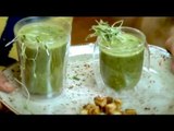 Watch recipe: Spiced Spinach Soup with Cottage Cheese Croutons